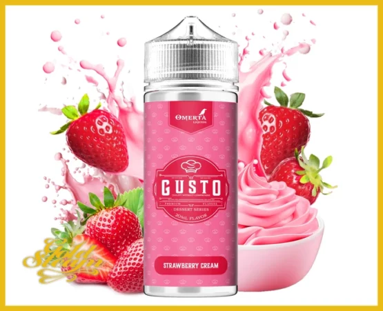 Gusto By Omerta - Strawberry Cream (120ml)